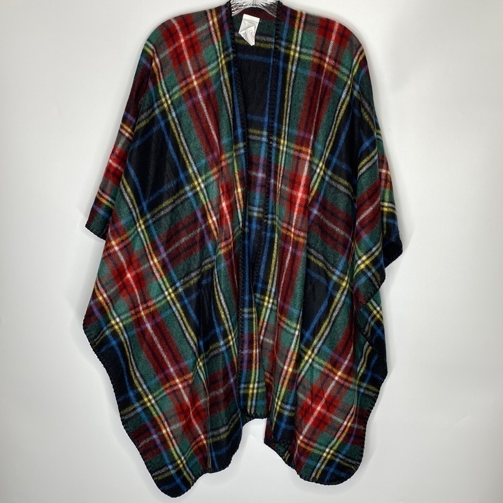 Woolrich Shawl Poncho Sweater One Size